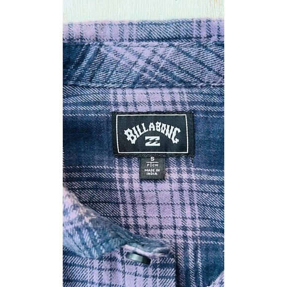 Billabong Men’s Plaid Coastline Flannel Button Down ABYWT00116 Size S - Picture 6 of 10